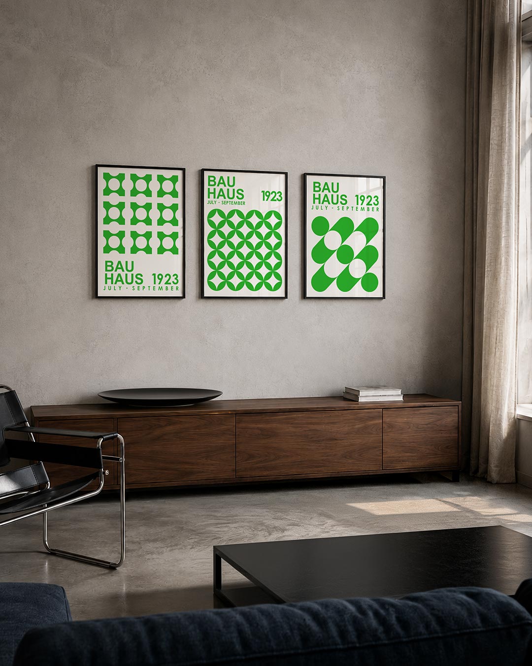 Groene cirkelpatronen Posterset