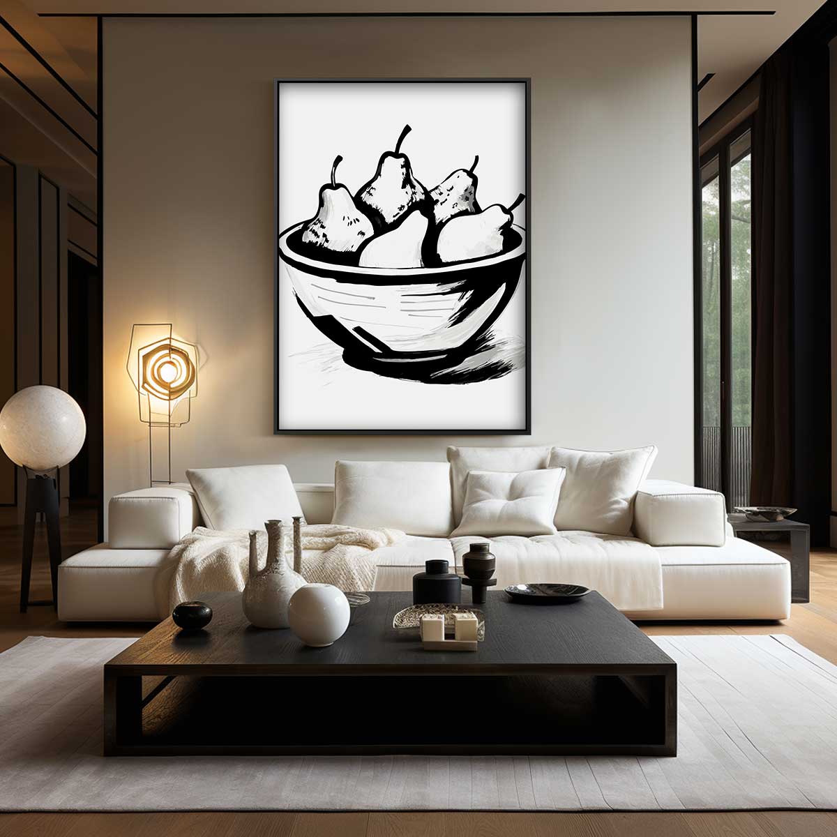 Simpele Charme van Peertjes Kunstwerk-canvas-dibond-plexiglas-wanddecoratie-WallArtistic
