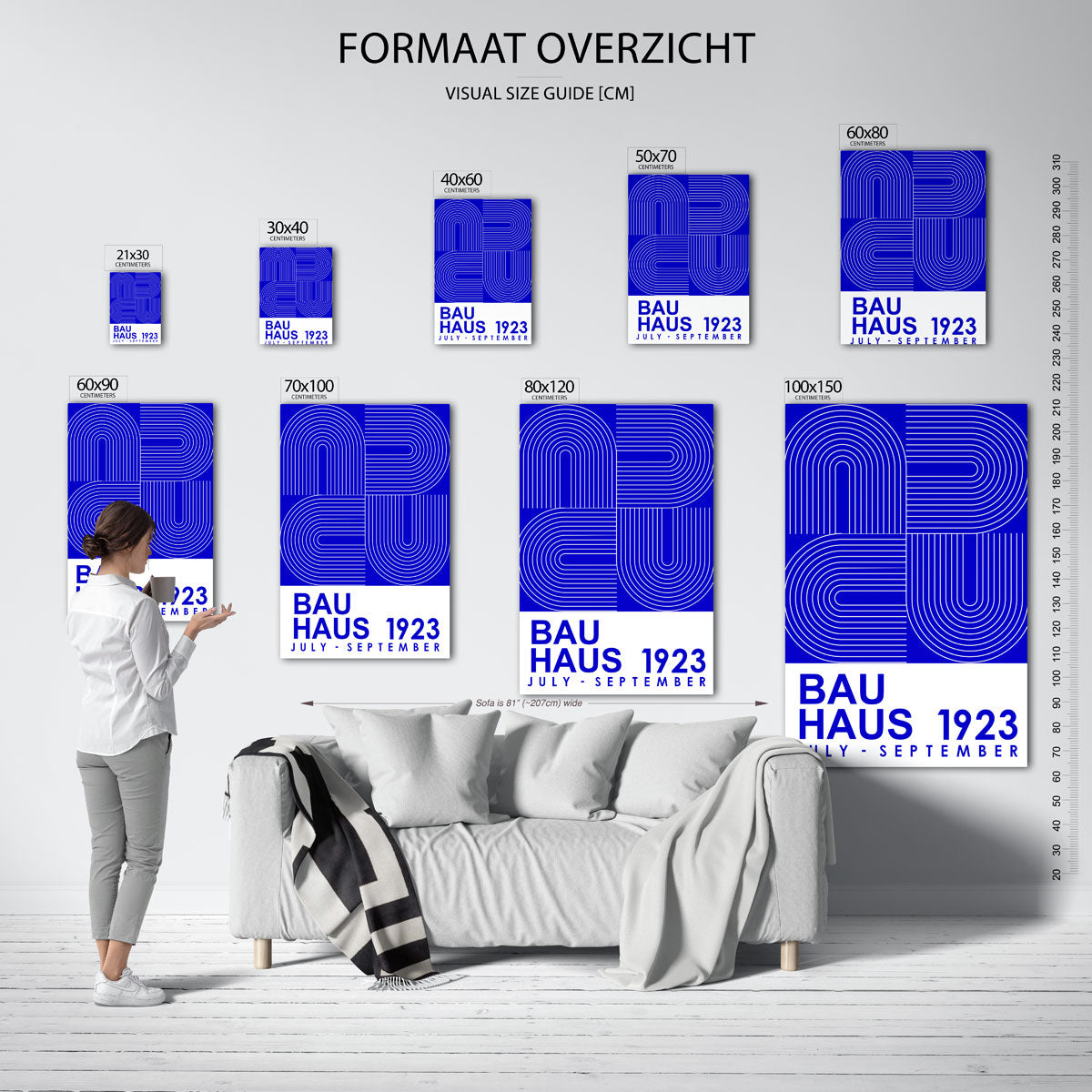 Lijnen en vlakkenspel Poster