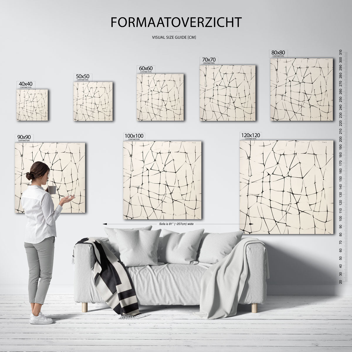 Abstracte lijnen Poster
