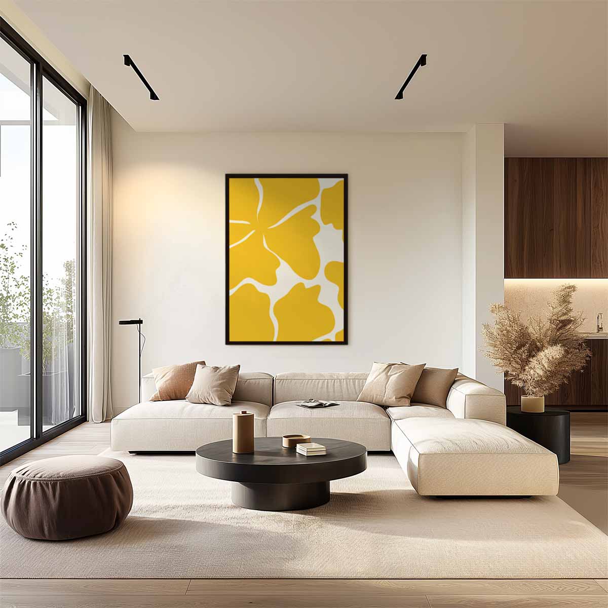 Zonnige Bloemenpracht Kunstwerk-canvas-dibond-plexiglas-wanddecoratie-WallArtistic