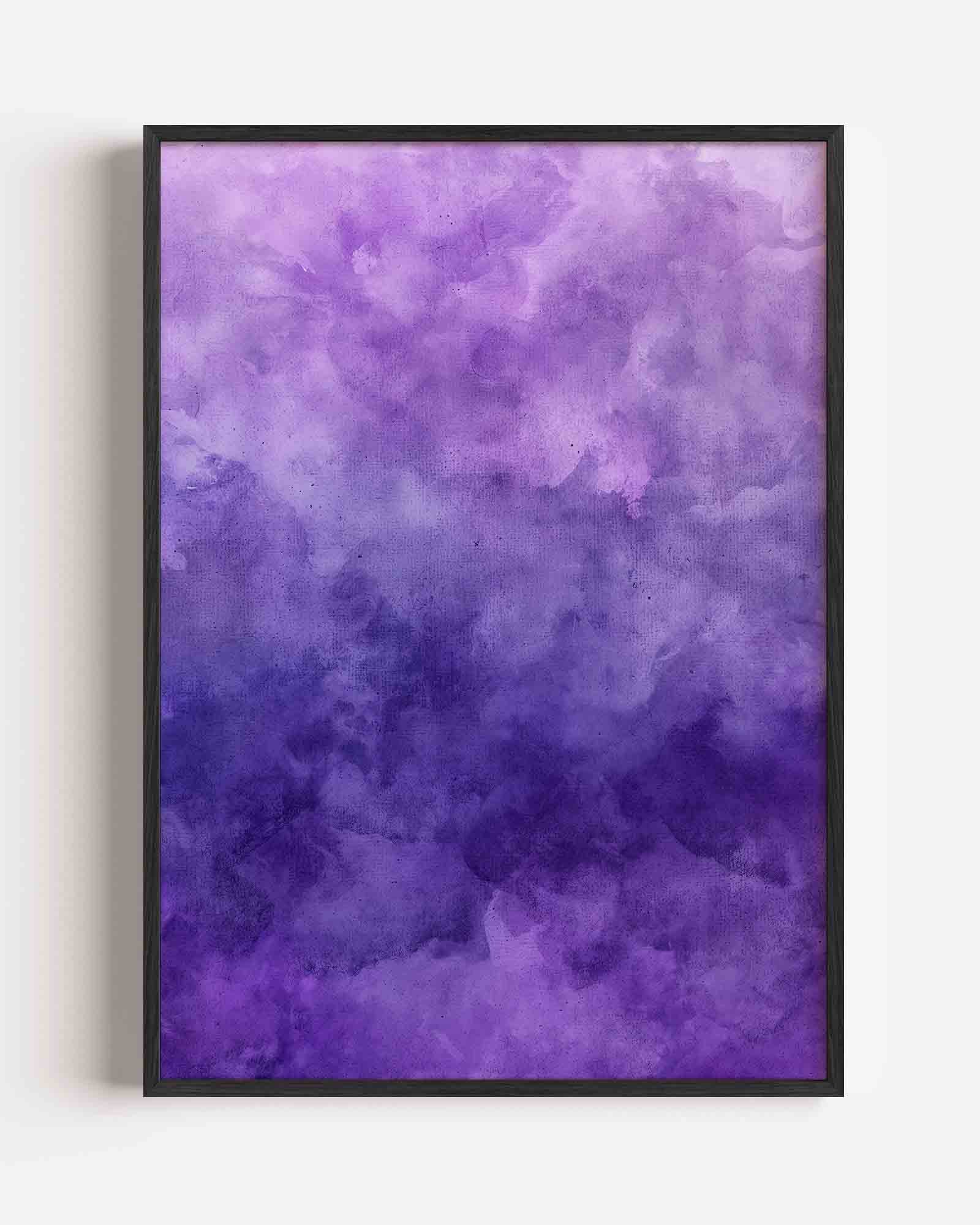 Paarse wolken Poster
