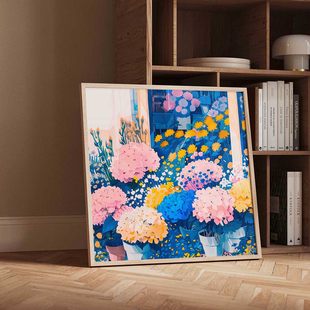 Bloemen en potten Poster