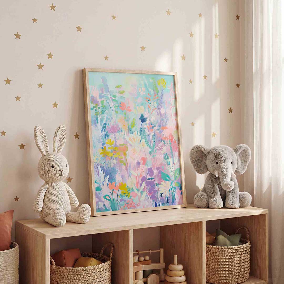 Bloemen en bladeren Poster
