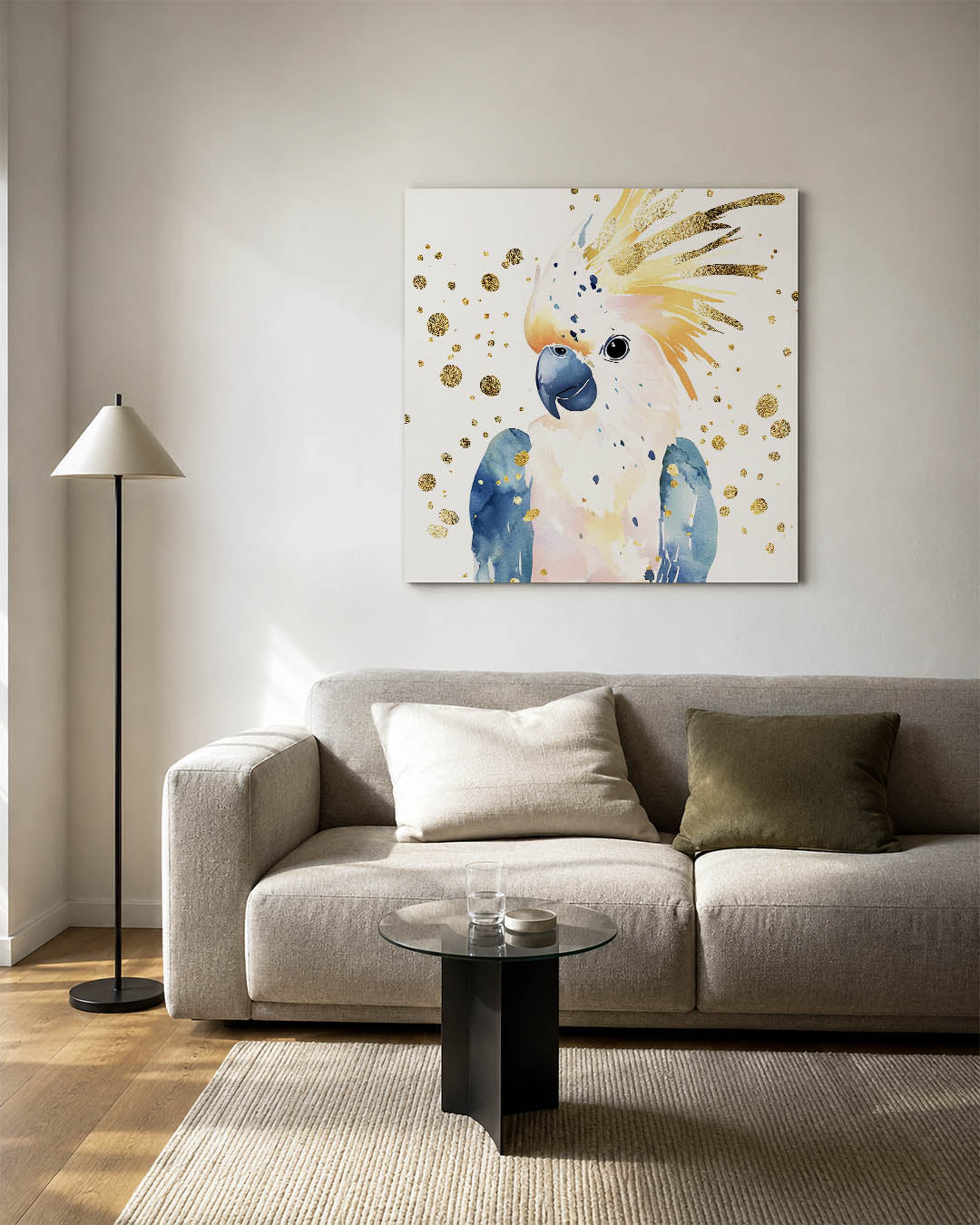 Vrolijke papegaai Kunstwerk