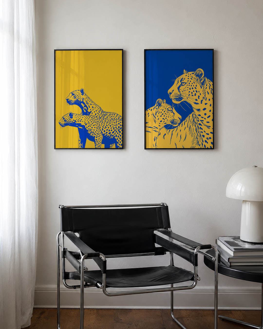 Kleurcontrast en vormen Posterset