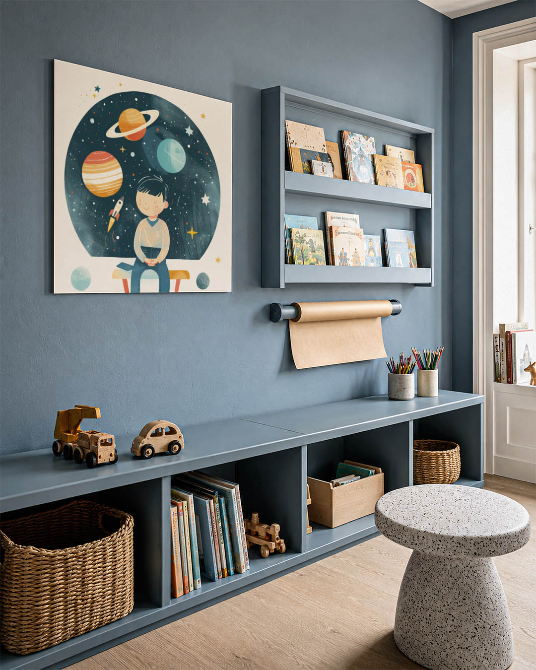 Dromerige ruimte illustratie Kunstwerk