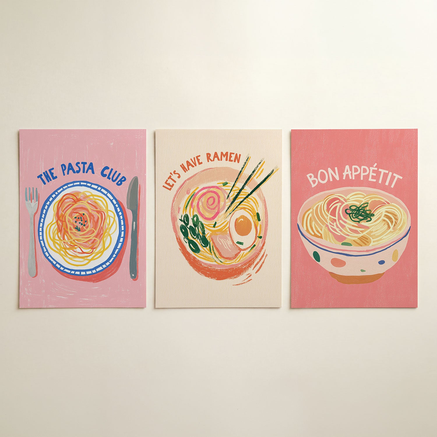 Eetlustige kleurenspel Posterset