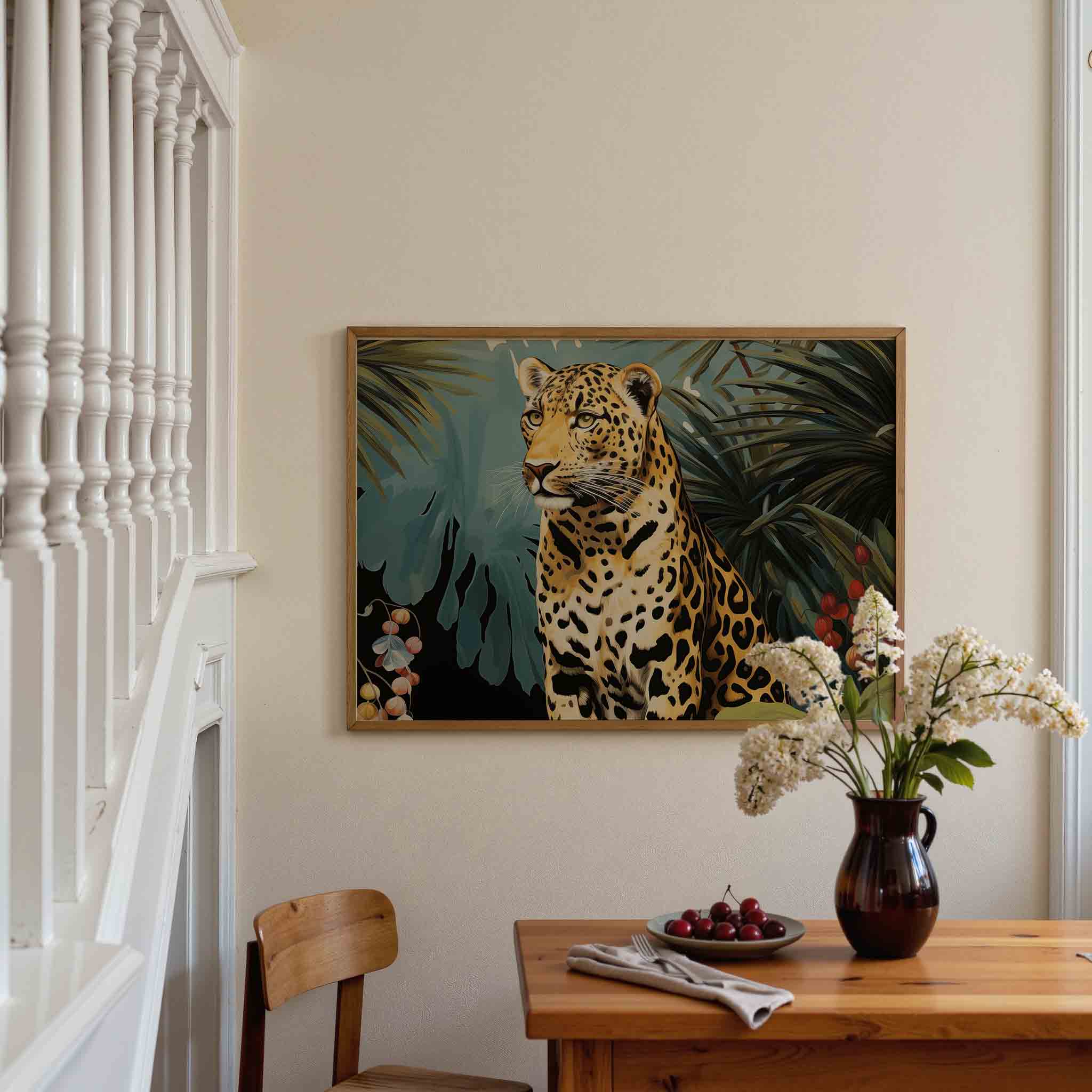 Luipaard in jungle Poster