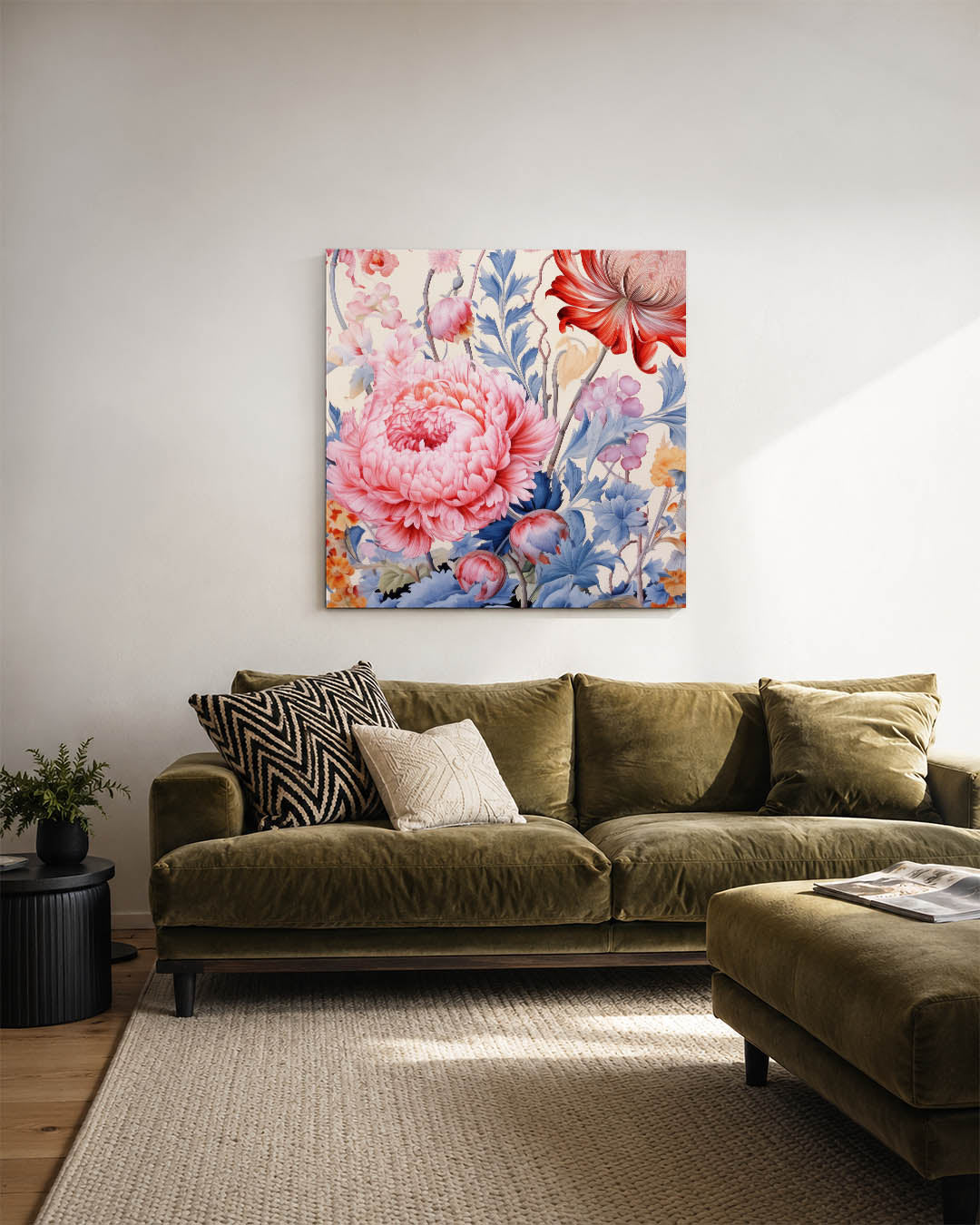 Bloemrijke fantasie Kunstwerk
