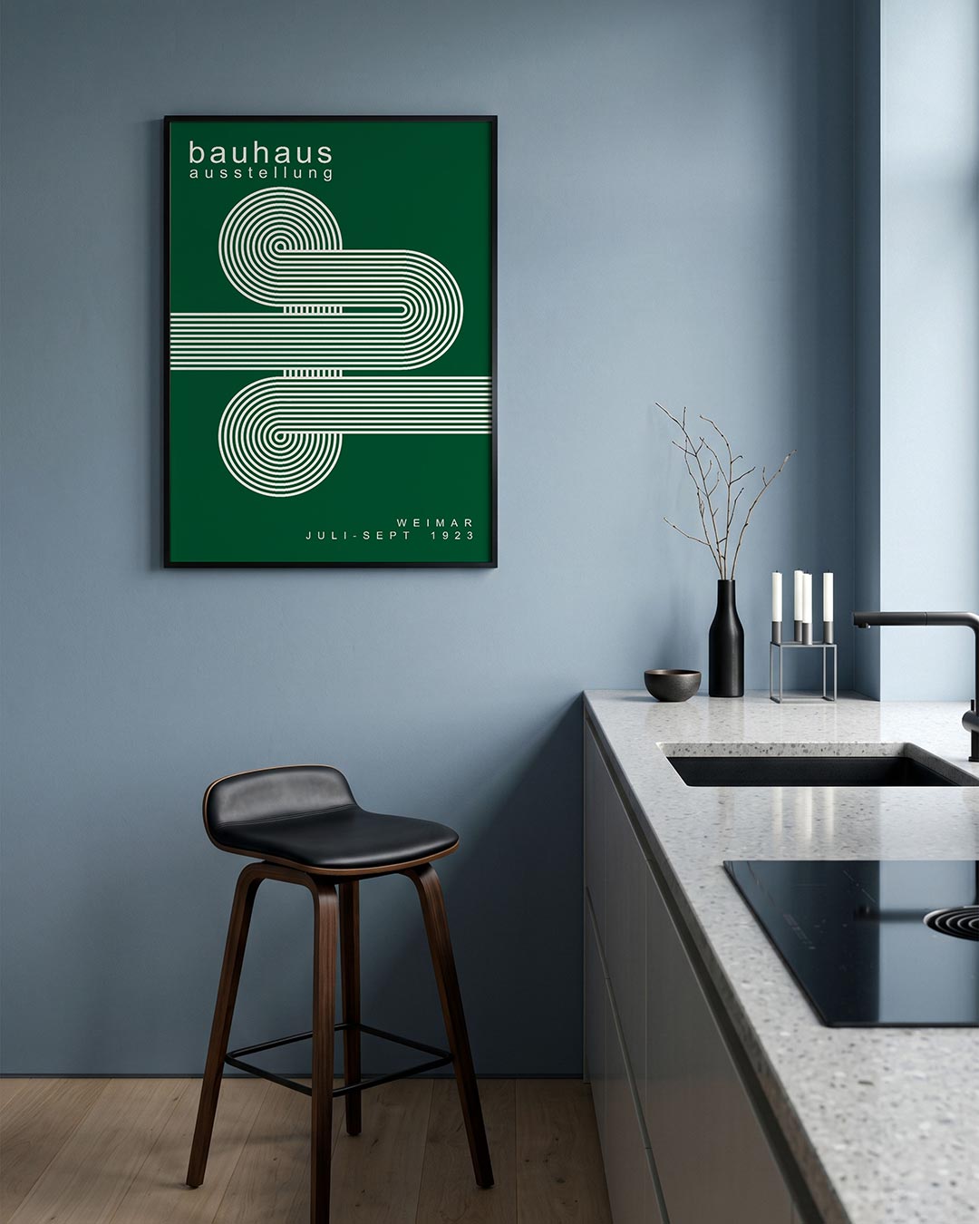 Lijnenspel en vormen Poster