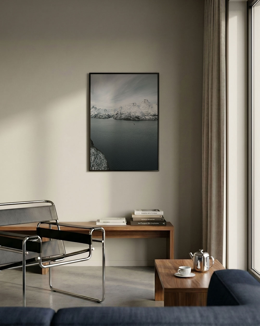 Rustige berglandschap Poster