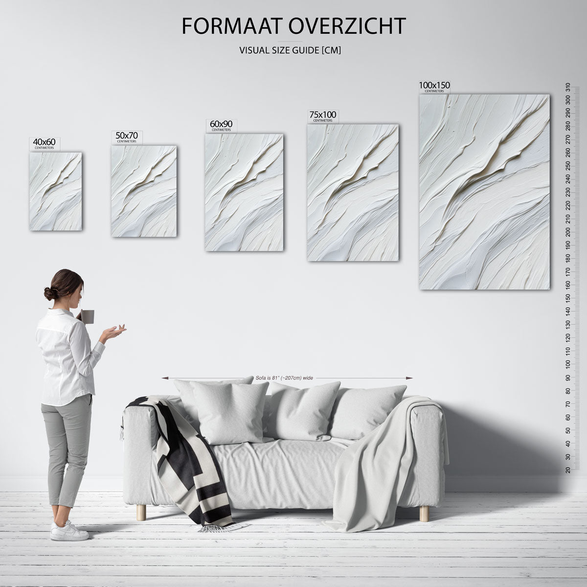 Organische texturen Kunstwerk