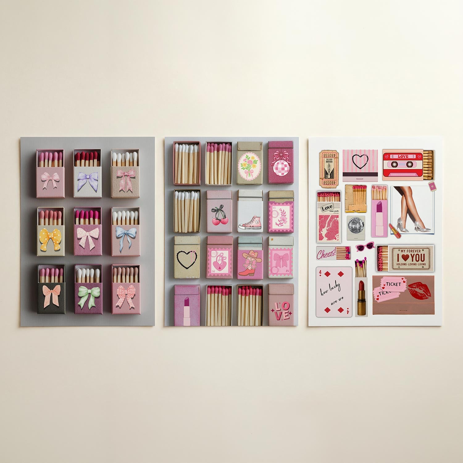Strikjes en lucifers Posterset