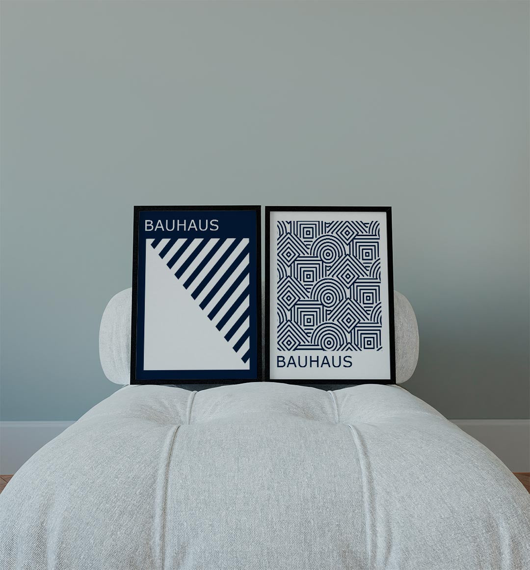 Diagonal strepen Posterset