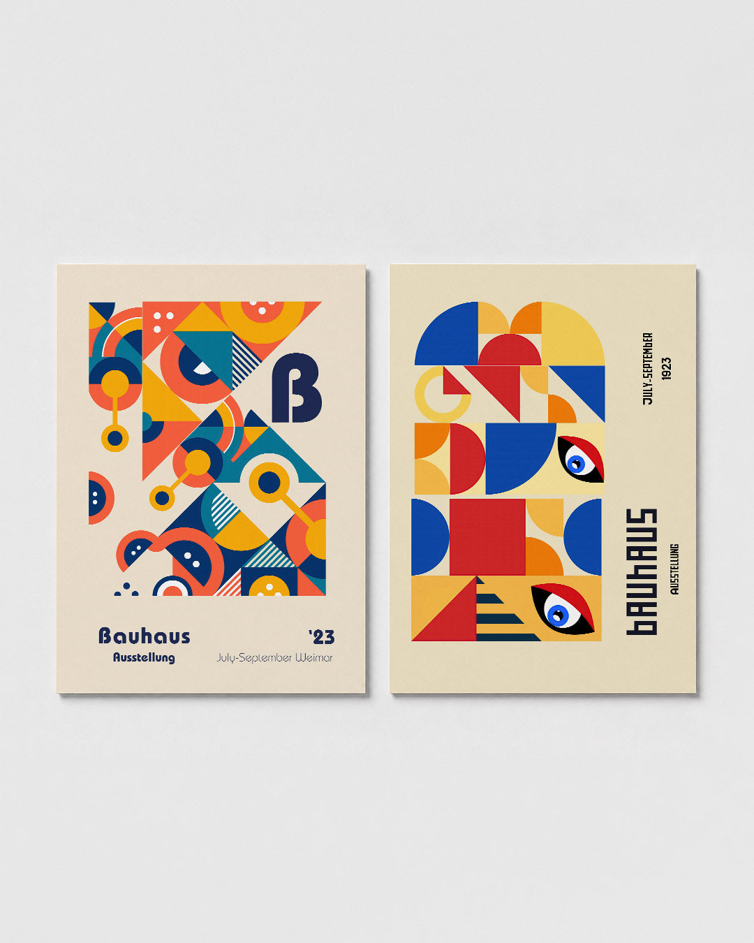 Vorm en kleurenspel Posterset