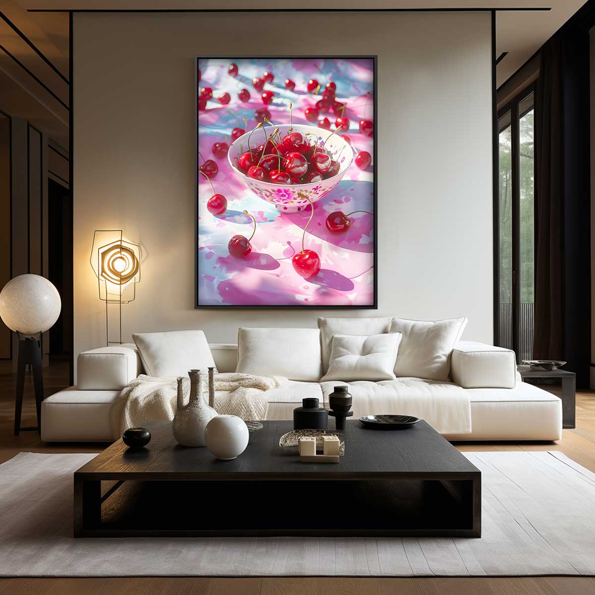 Ode aan de Kersen Kunstwerk-canvas-dibond-plexiglas-wanddecoratie-WallArtistic