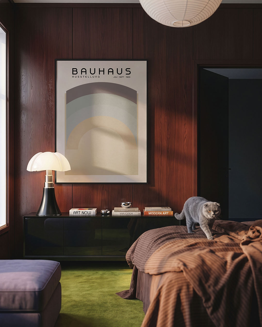 Kleurvlakken en bogen Poster
