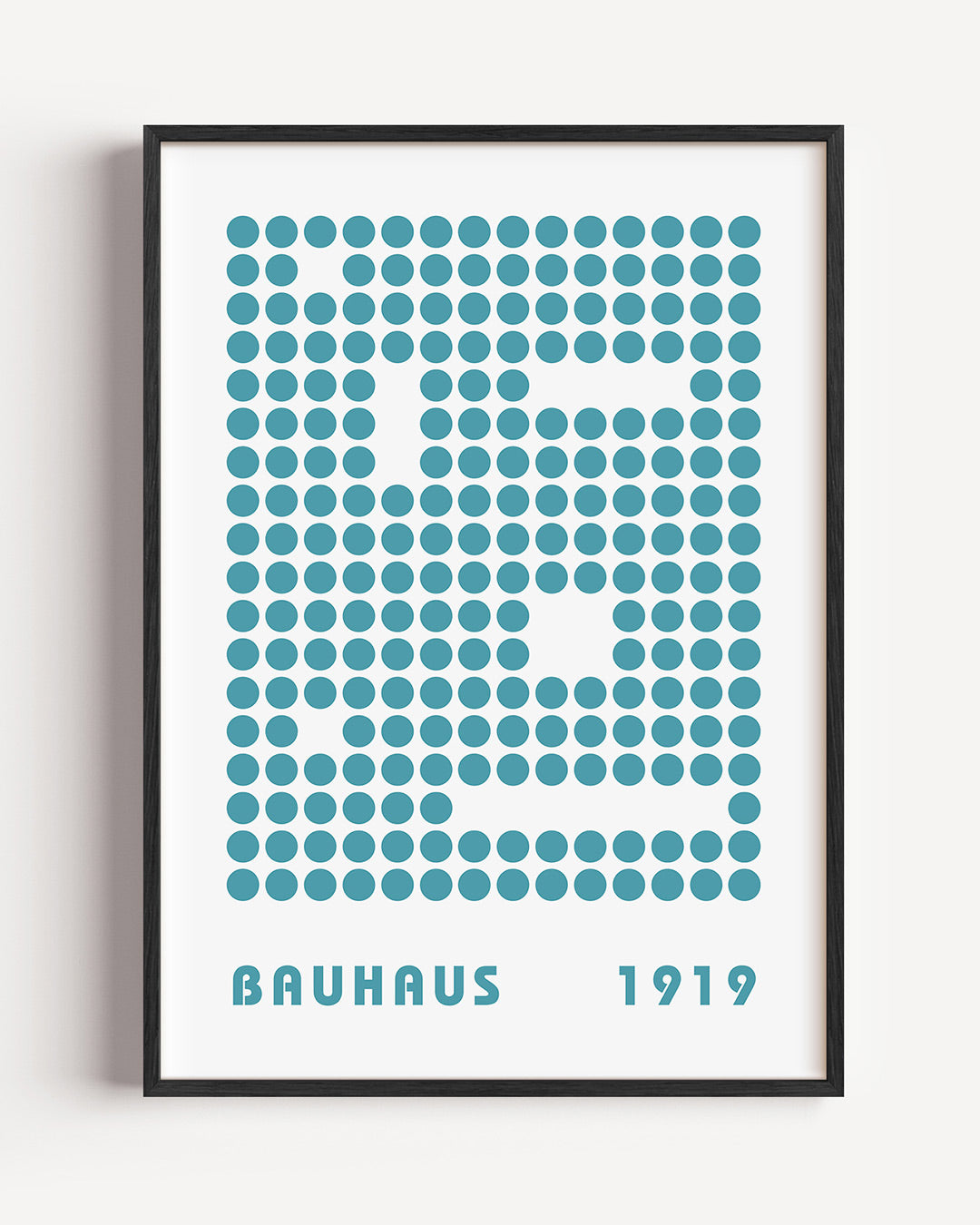 Cirkelpatroon blauw Poster