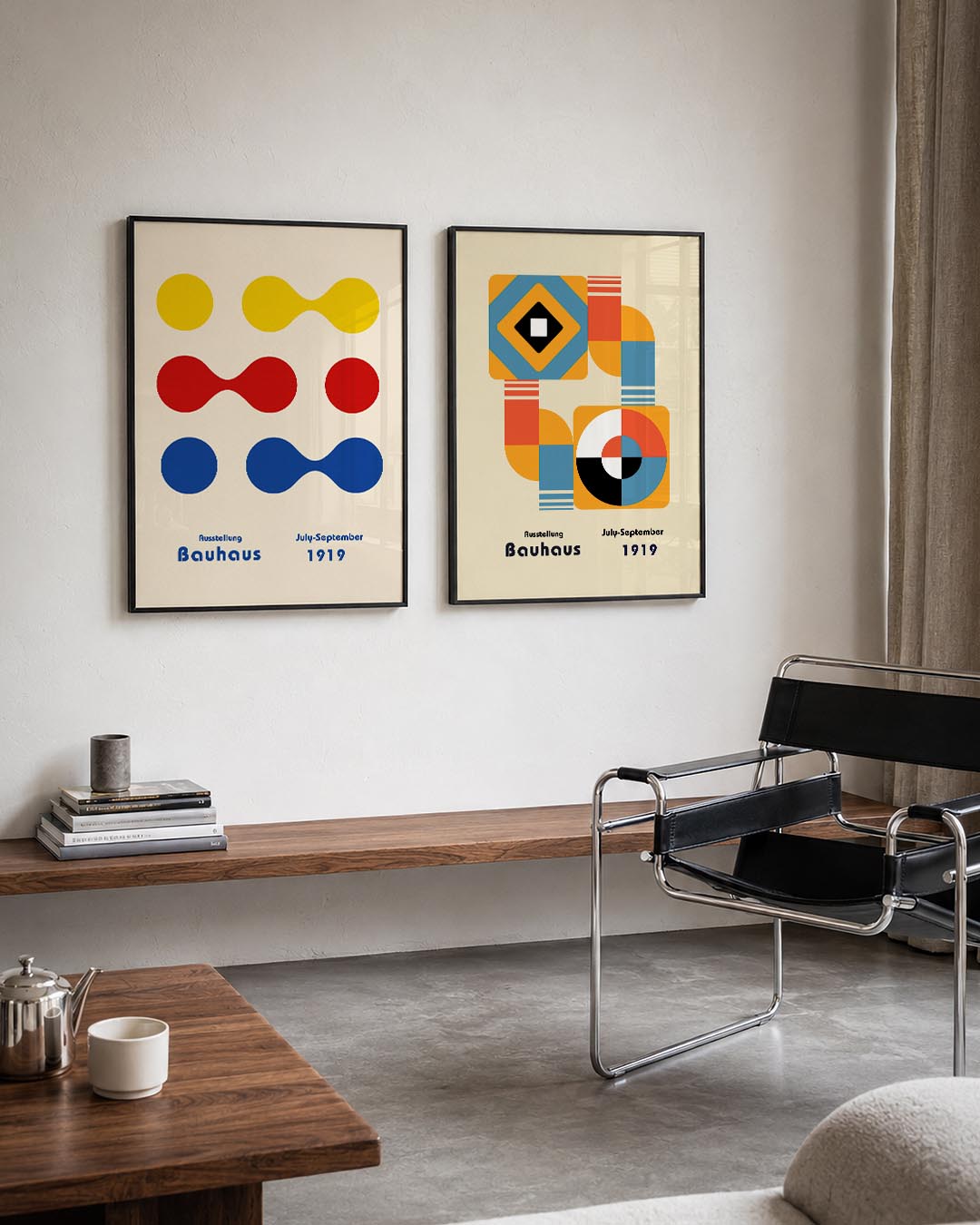 Kleurrijke vormen Posterset
