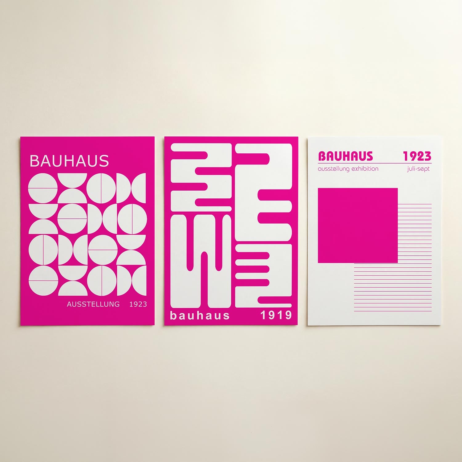 Vormen en vlakken Posterset