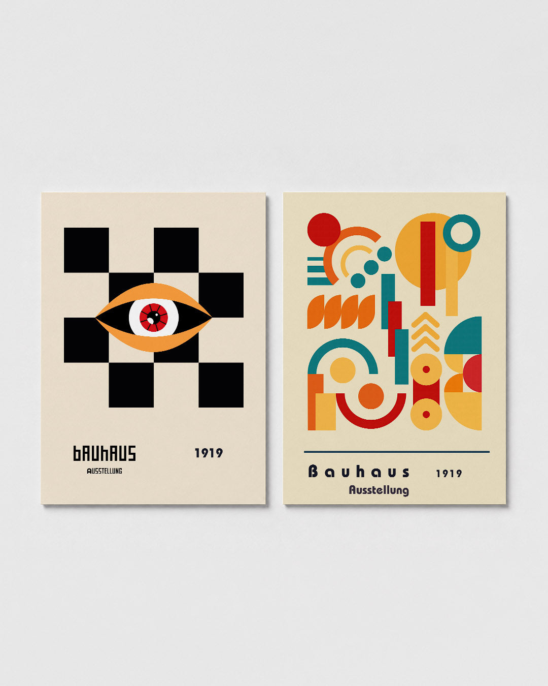 Oog en vlakken Posterset