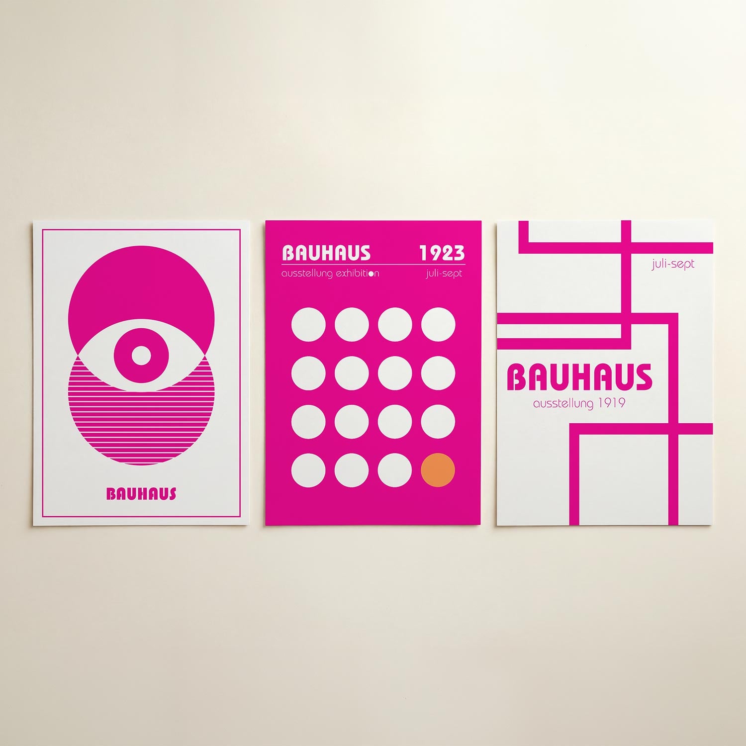 Cirkel en strepen Posterset