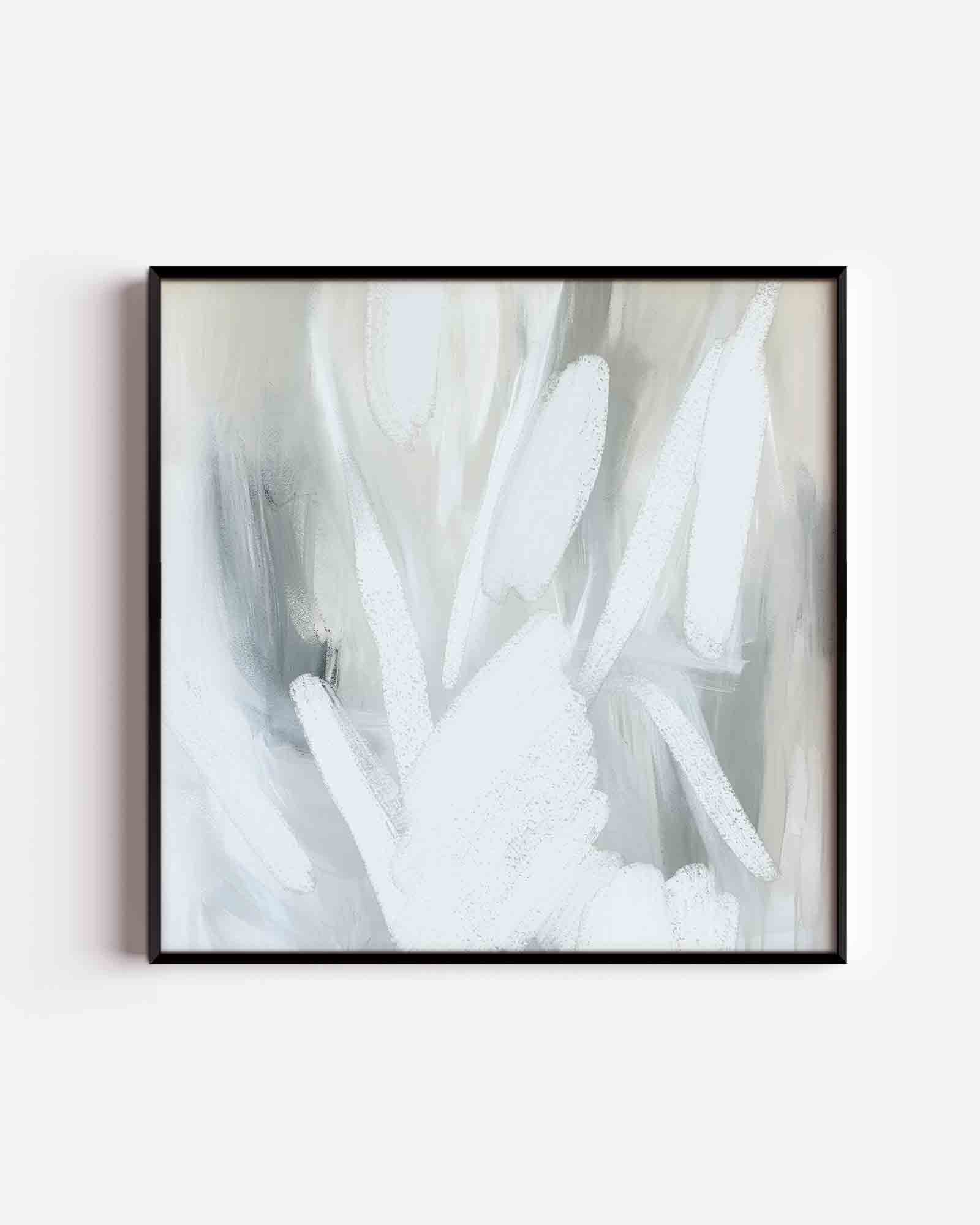 Abstracte penseelstreken Poster