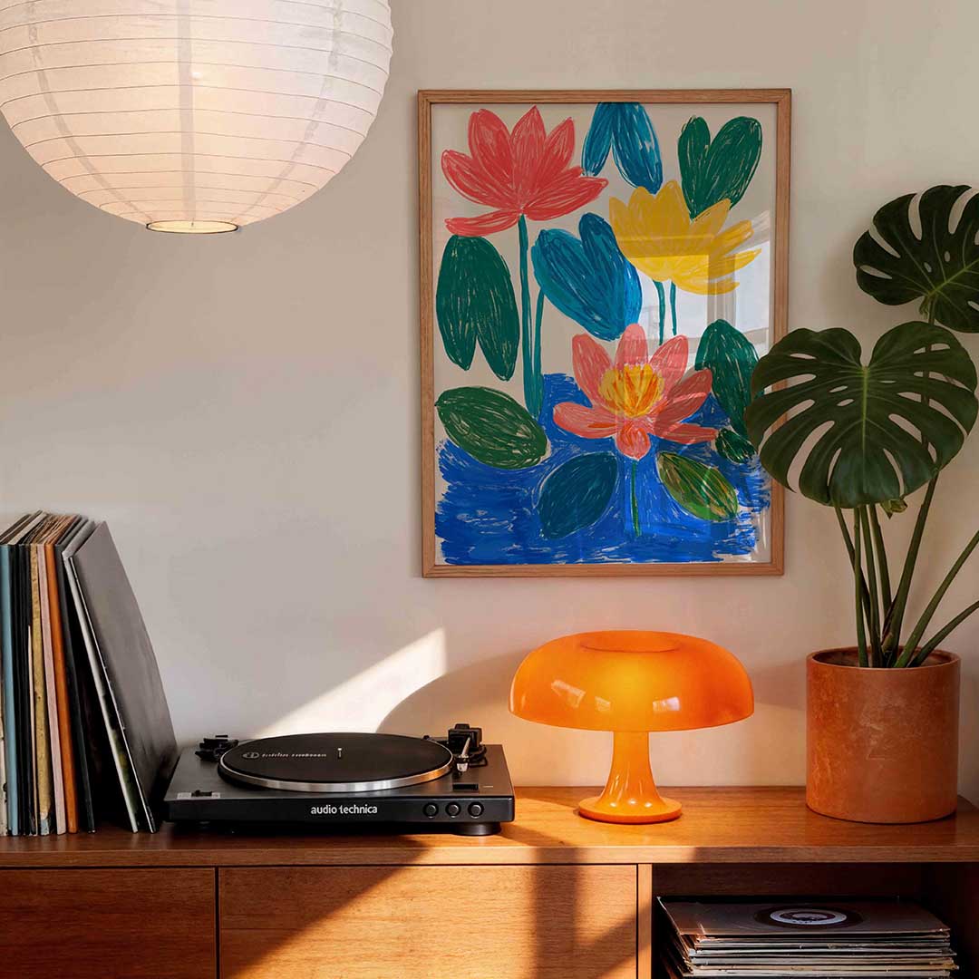 Bloemen en bladeren Poster