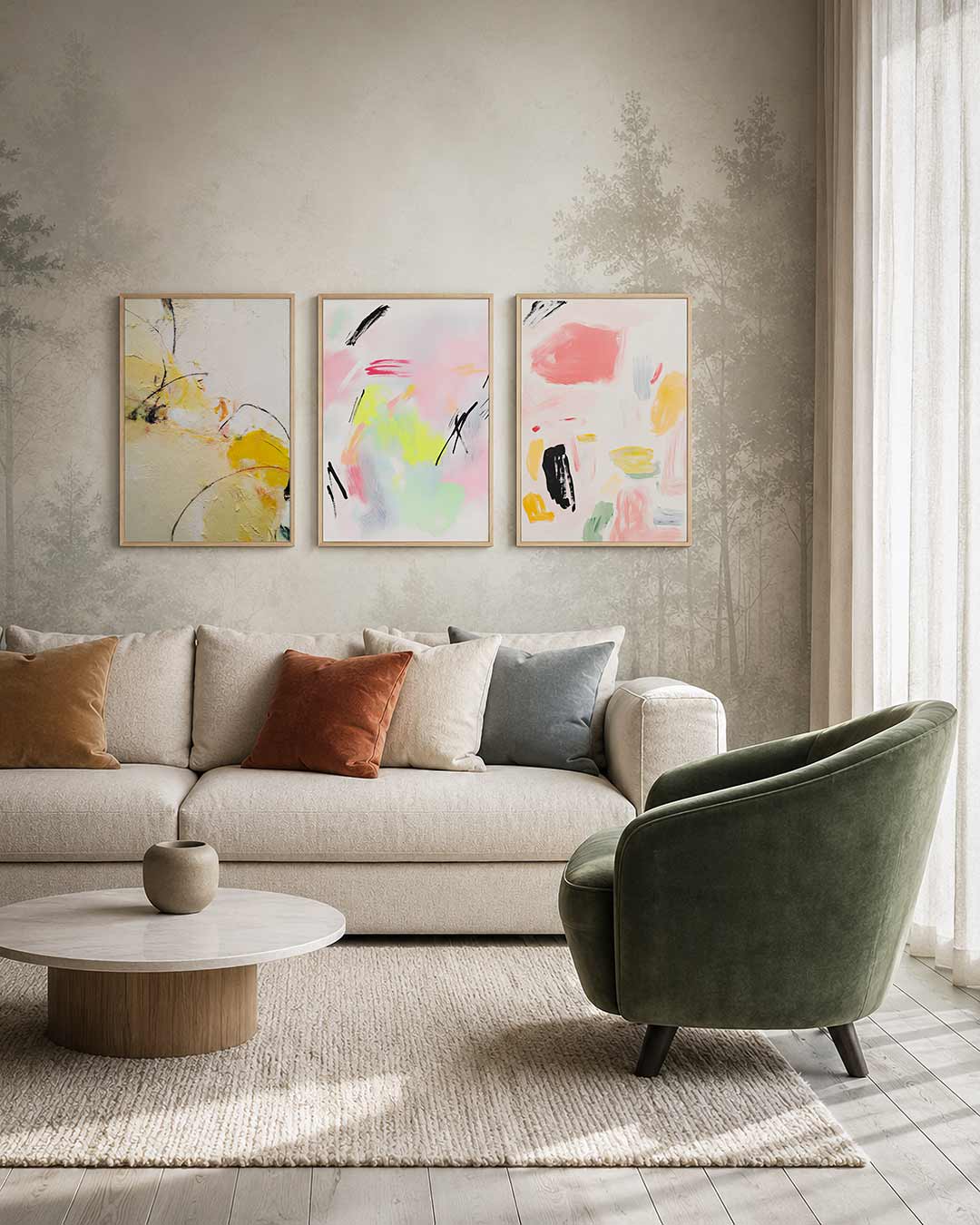 Kleur en lijnenspel Posterset