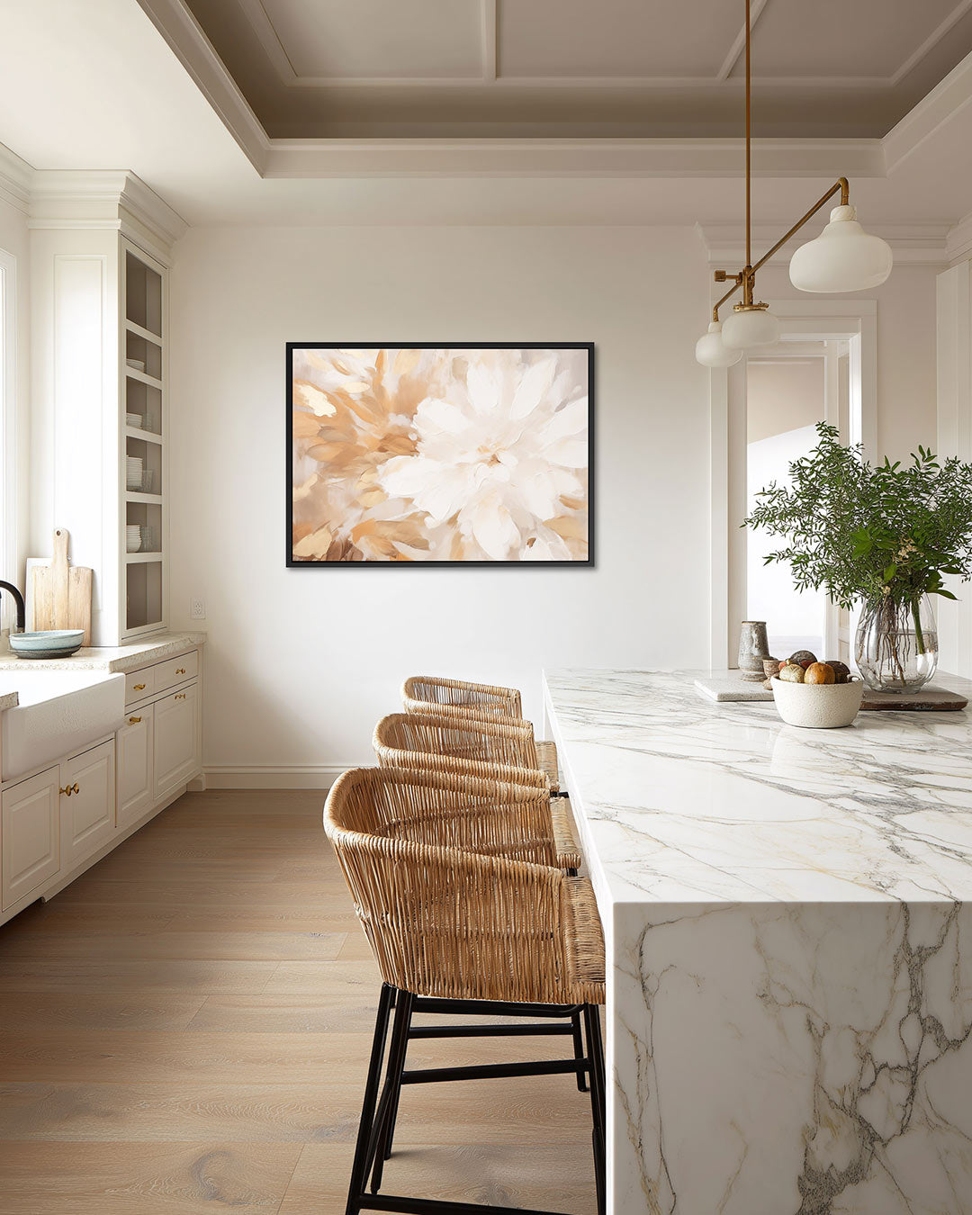 Bloemrijke compositie Kunstwerk