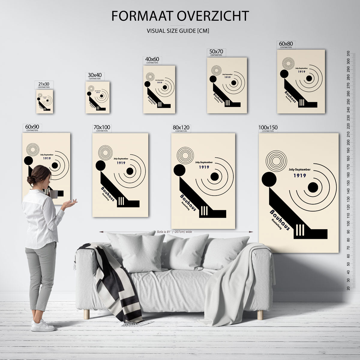 Cirkel en lijnenspel Poster