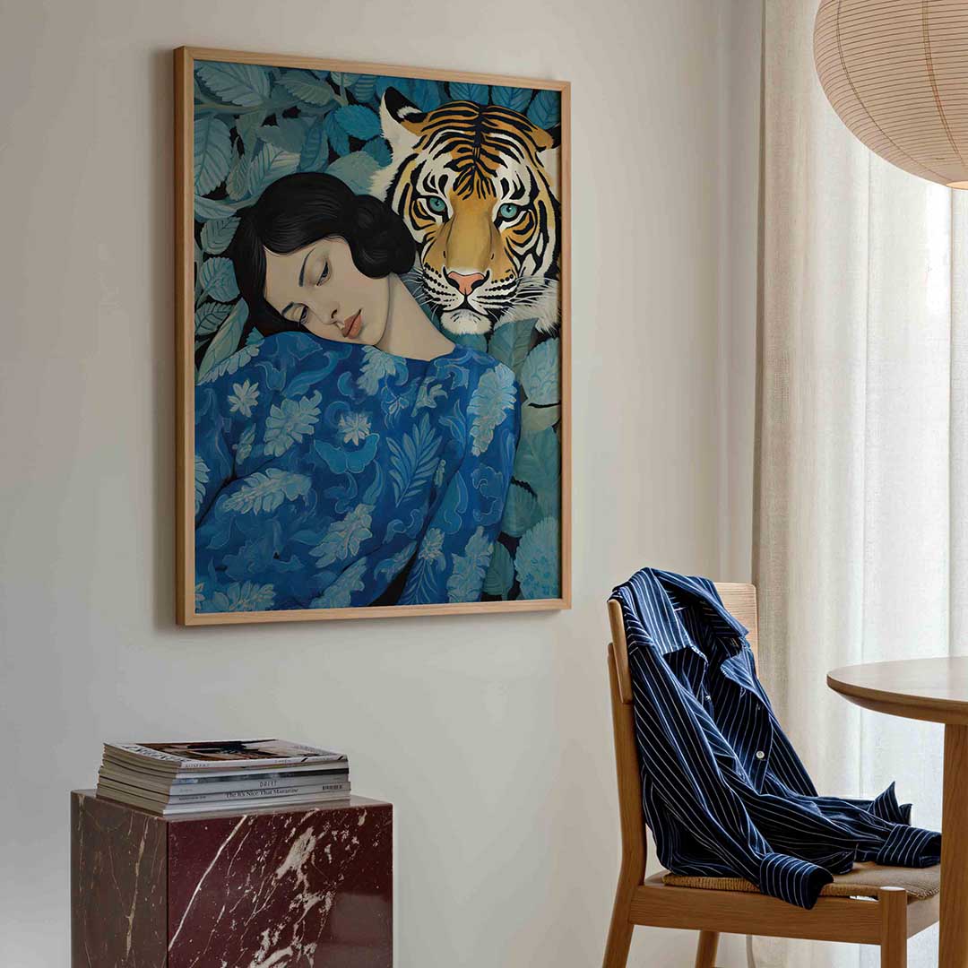 Vrouw en tijger Poster
