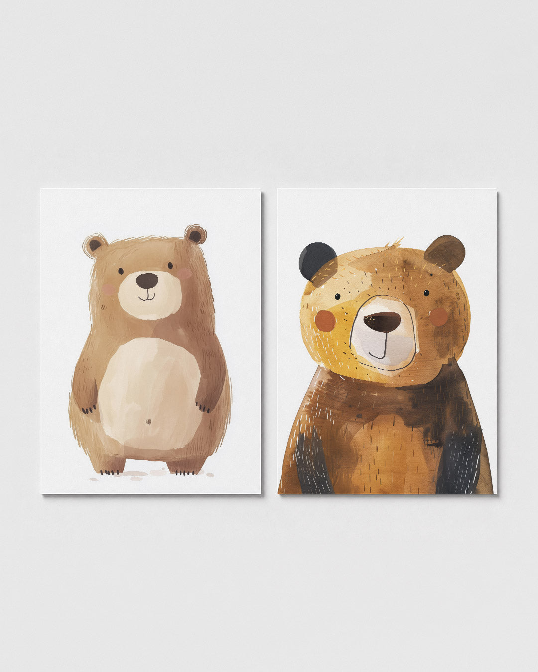Vrolijke beervorm Posterset