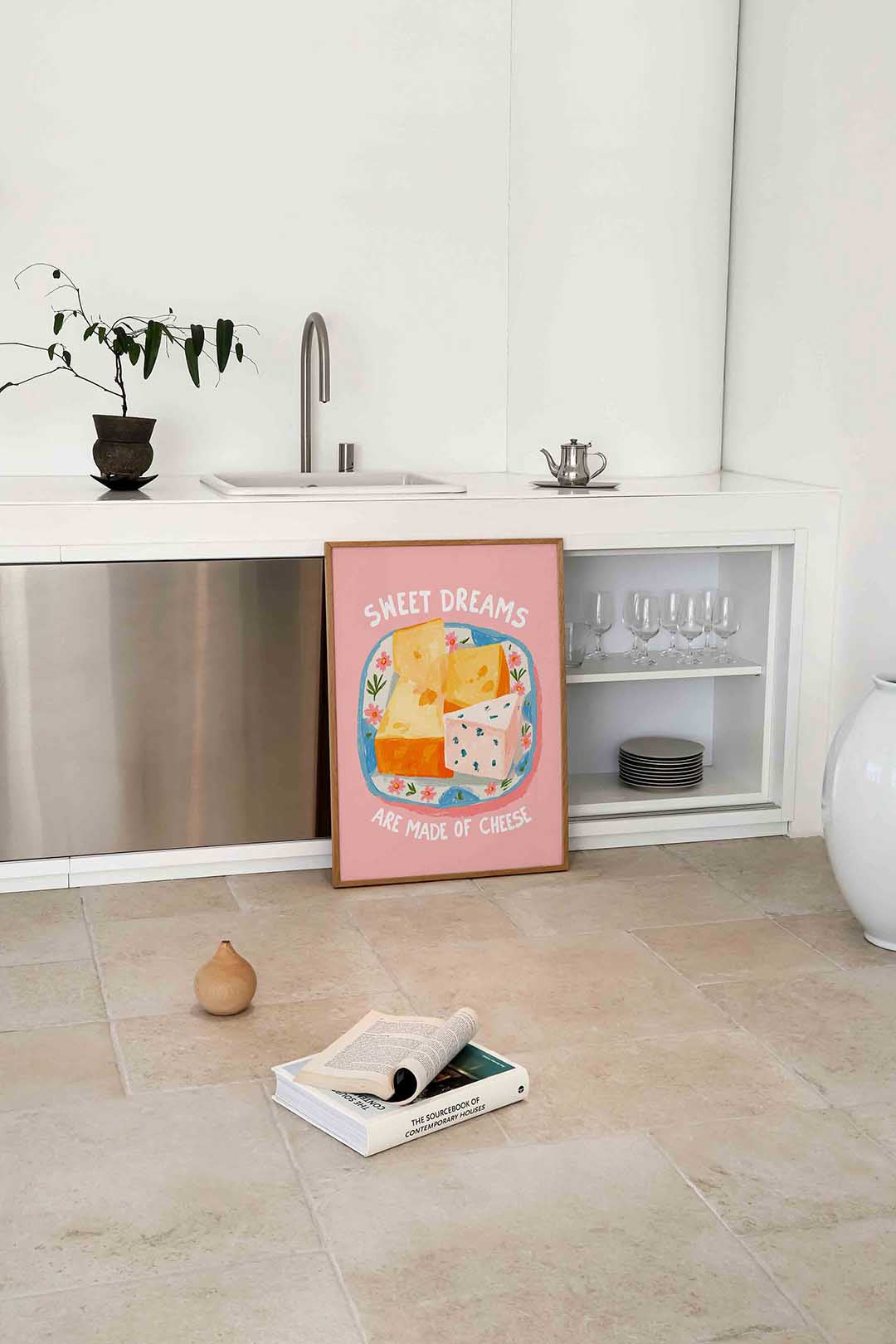 Kaas op bord Poster