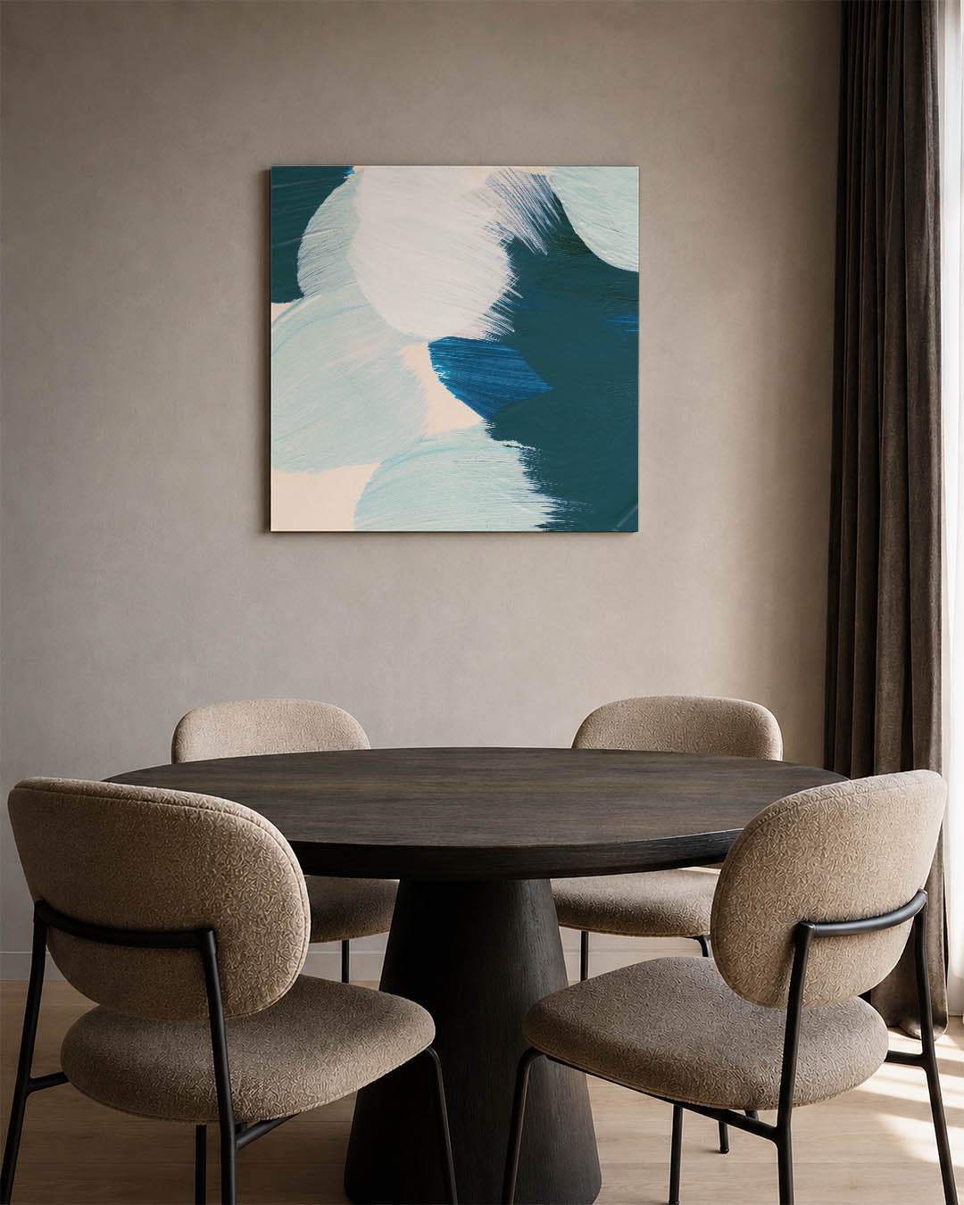 Dynamische kleurencompositie Kunstwerk