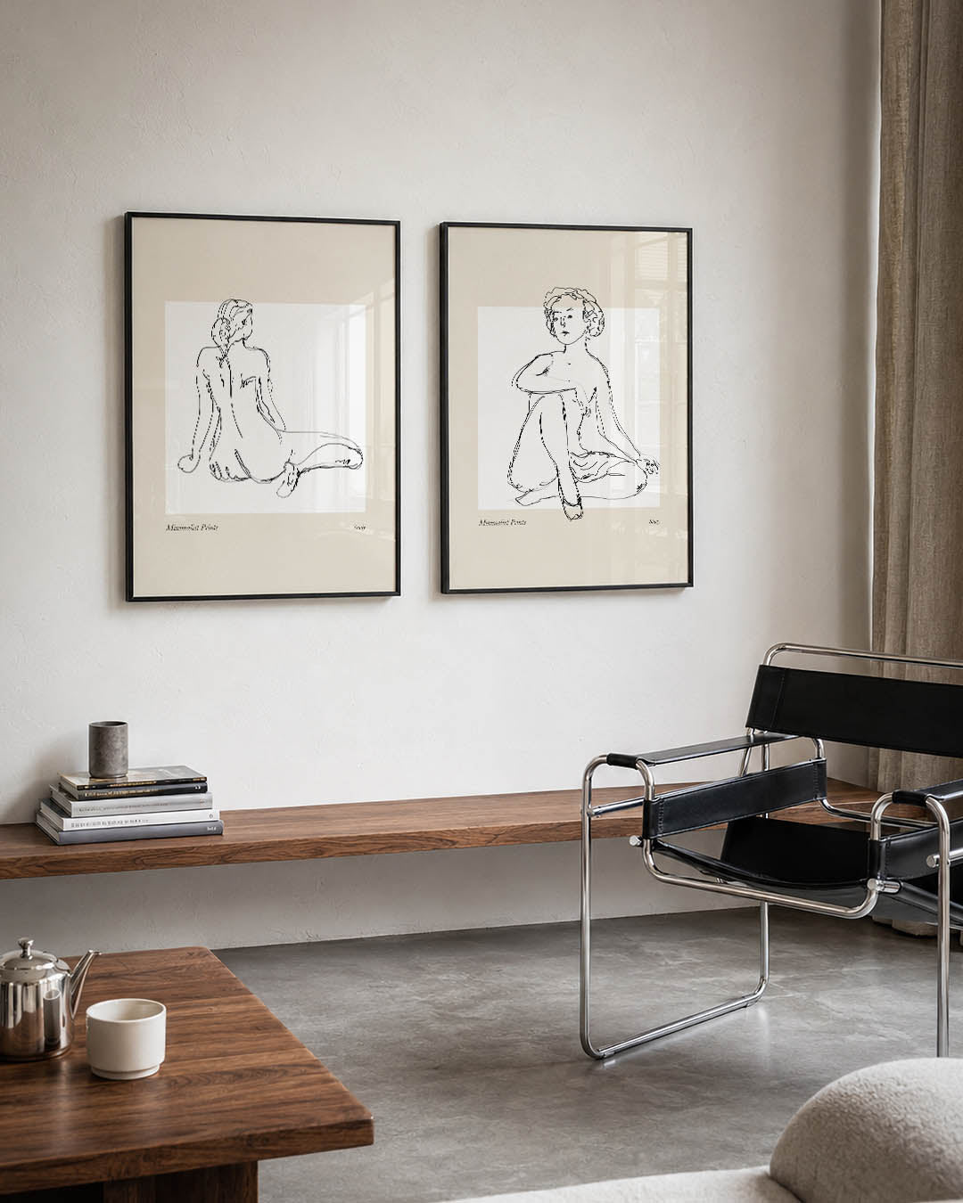 Lijnenspel en rust Posterset