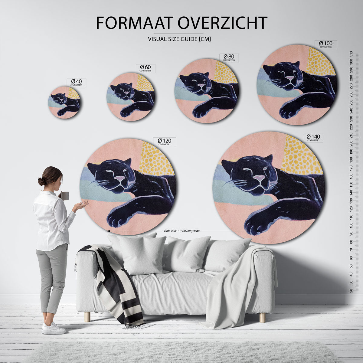 Zwarte panter Muurcirkel