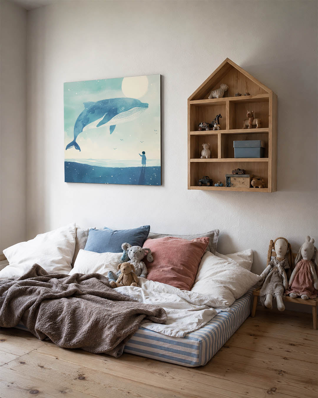 Dromerige walvis Kunstwerk