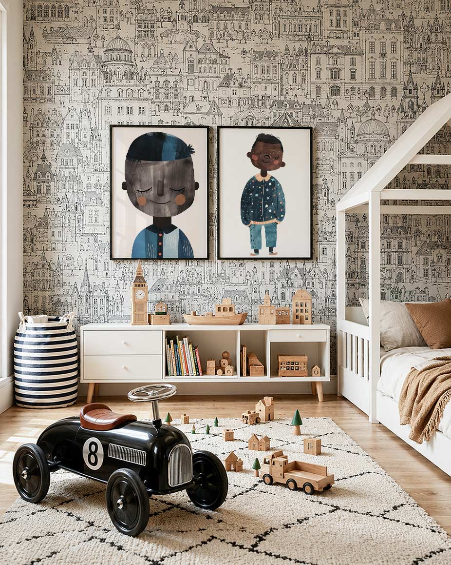Vrolijke vormen Posterset