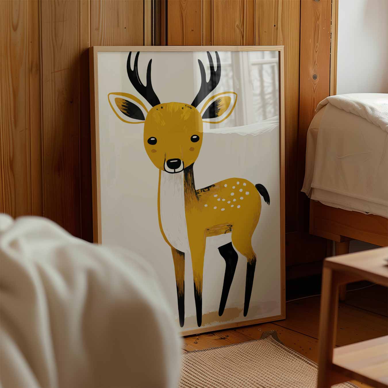 Schattige Hert Poster voor Kinderkamer Poster-WallArtistic