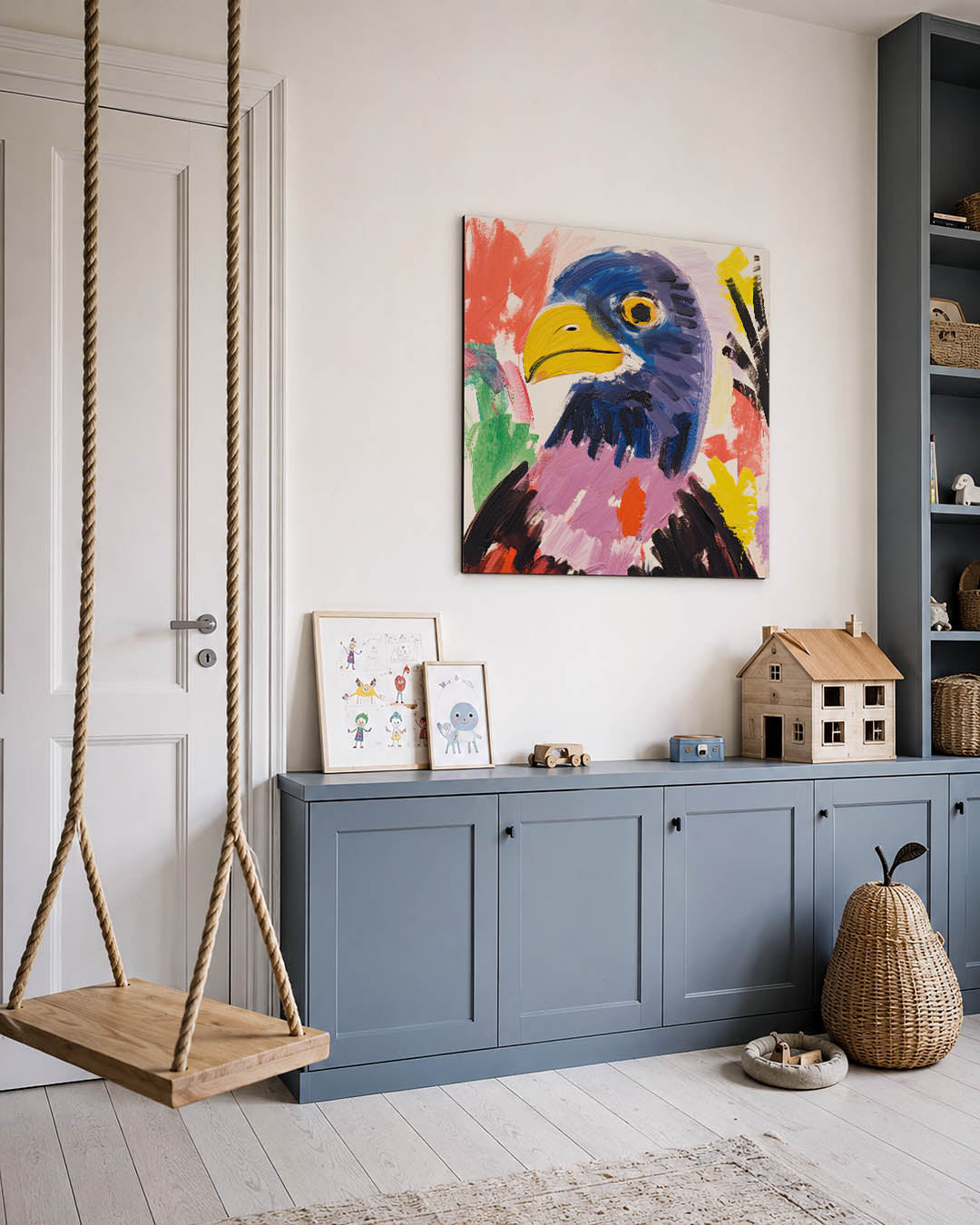 Kleurrijke vogel Kunstwerk
