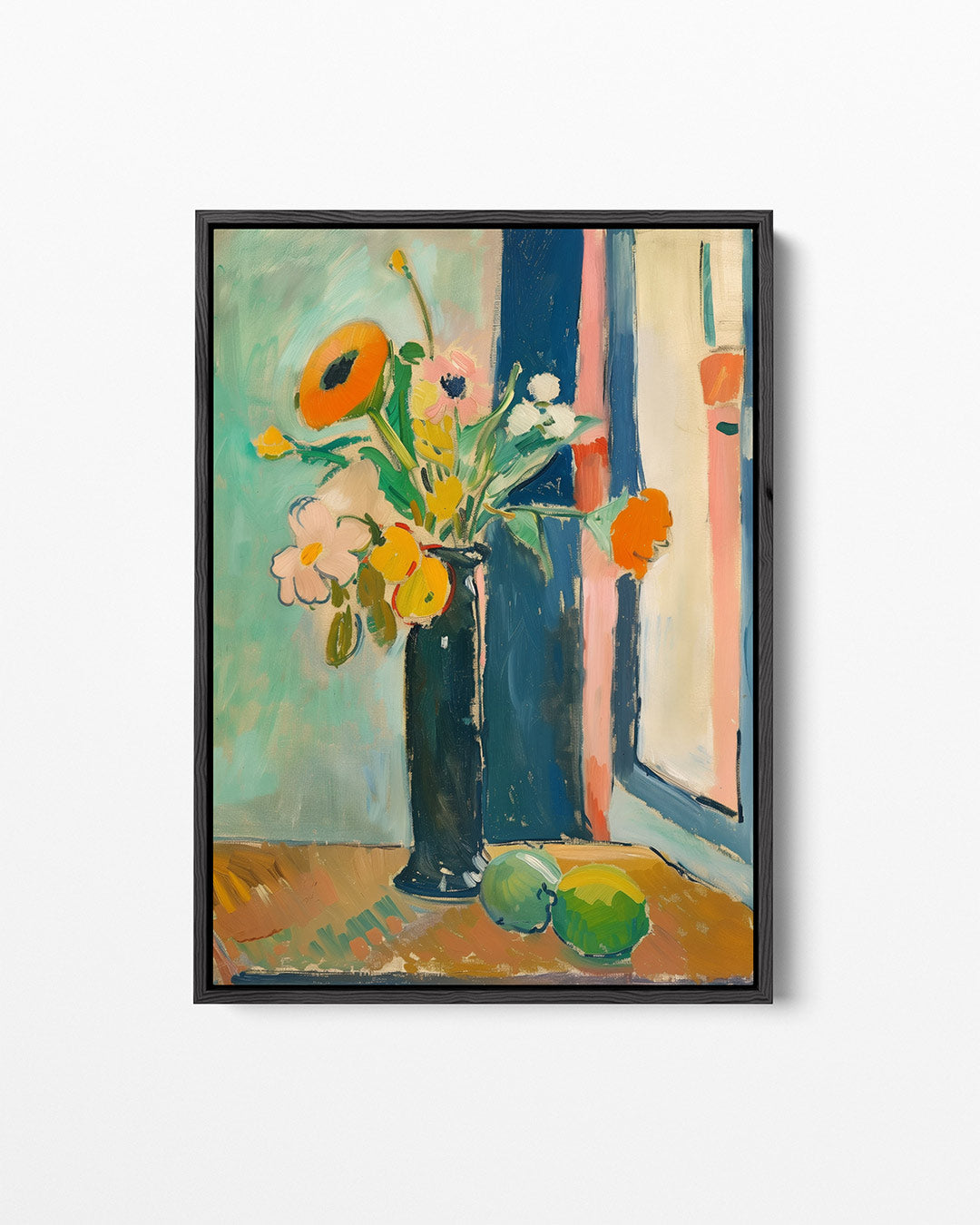 Bloemstilleven met vaas Kunstwerk