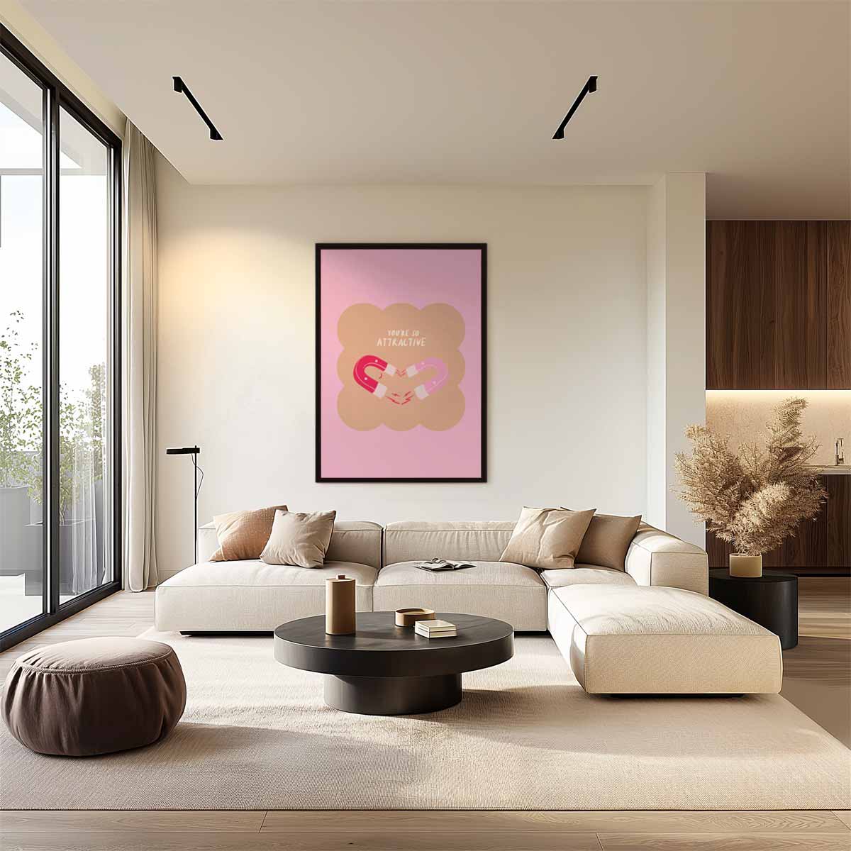 Magnetische Aantrekkingskracht Poster Kunstwerk-canvas-dibond-plexiglas-wanddecoratie-WallArtistic