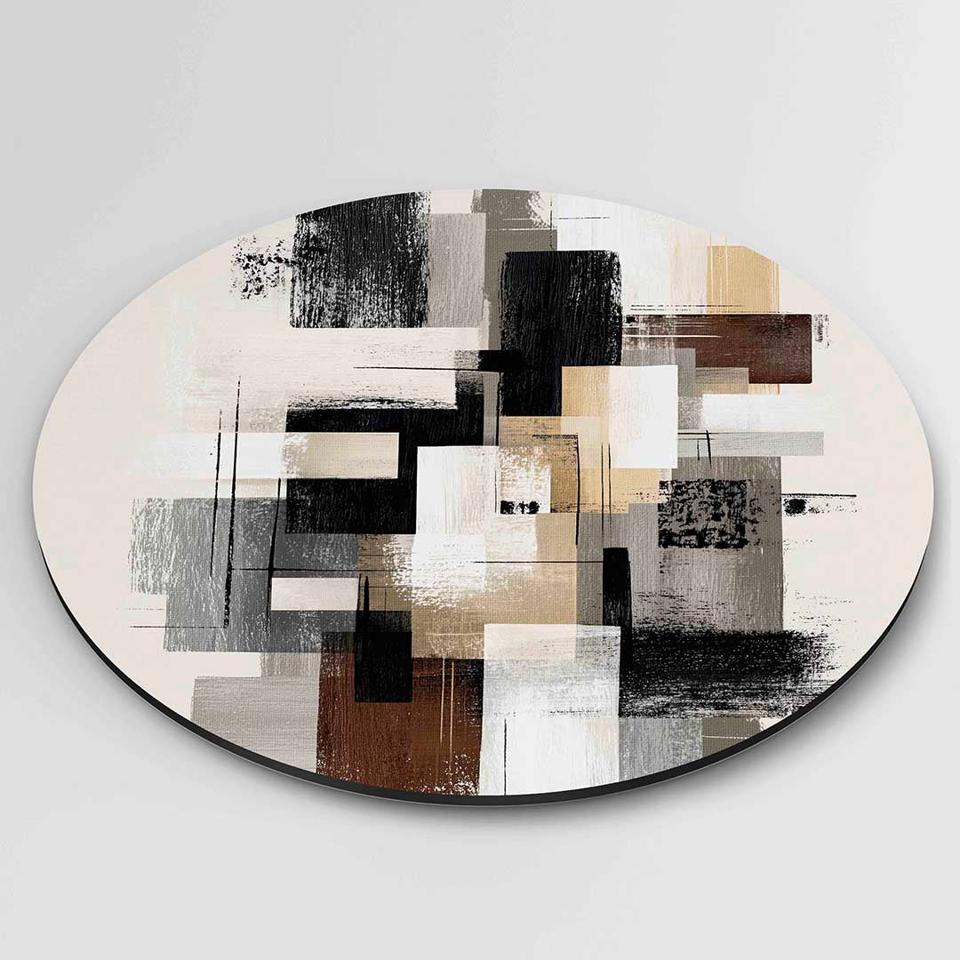 Abstracte rechthoeken Muurcirkel