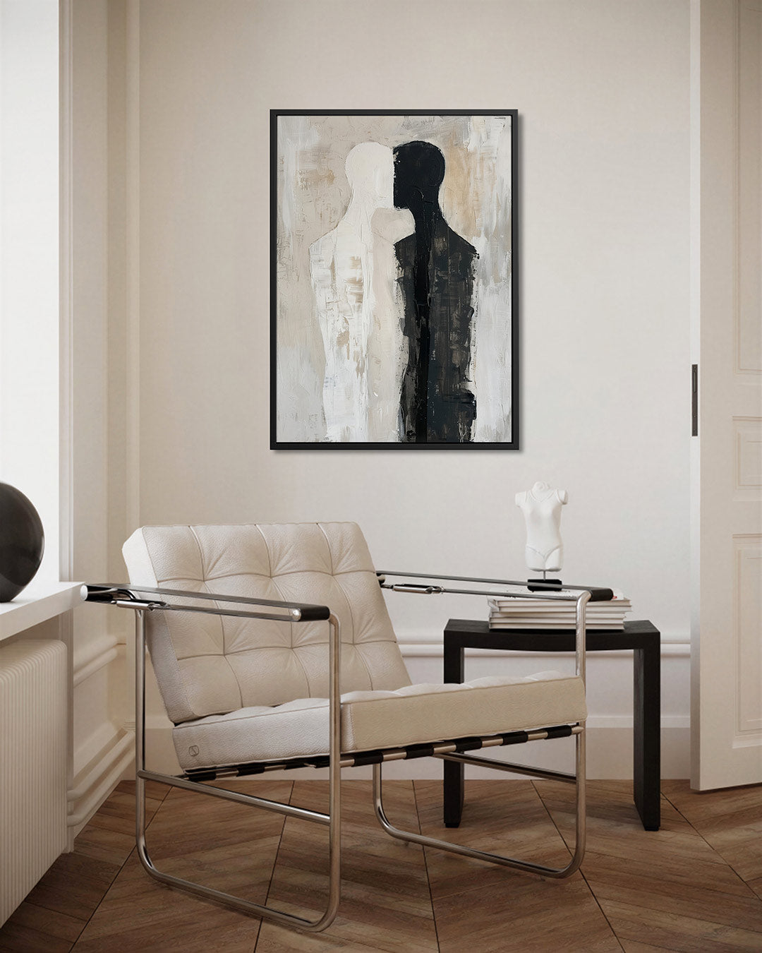 Twee figuren harmonie Kunstwerk