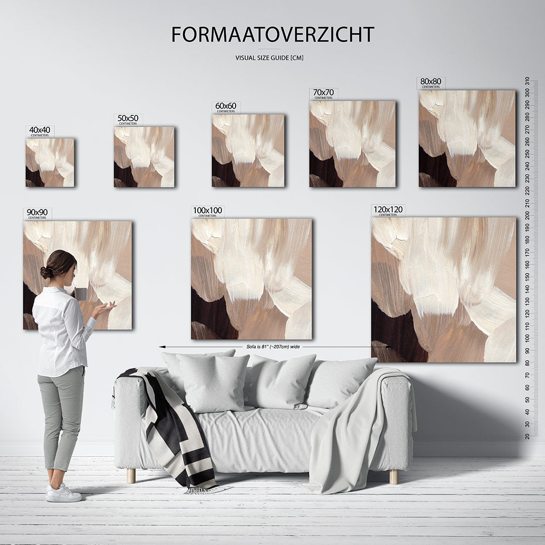 Penseelstreken Kunstwerk