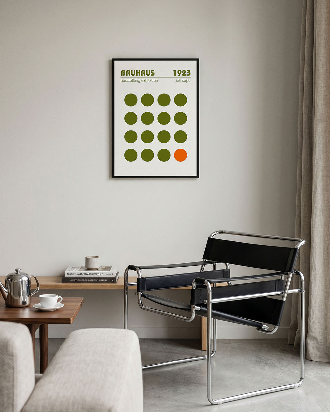 Cirkelpatroon en contrast Poster