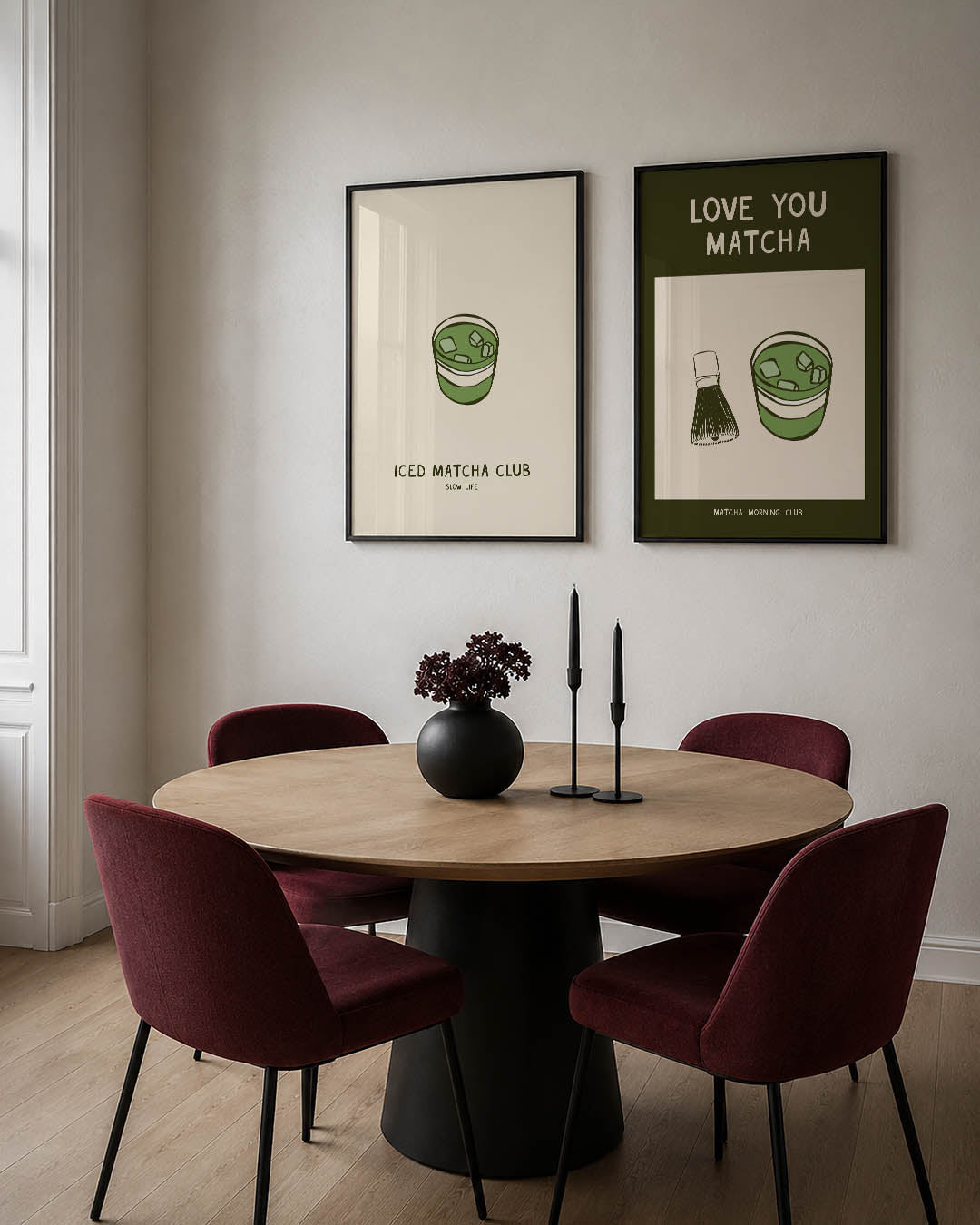 Groene drank illustratie Posterset