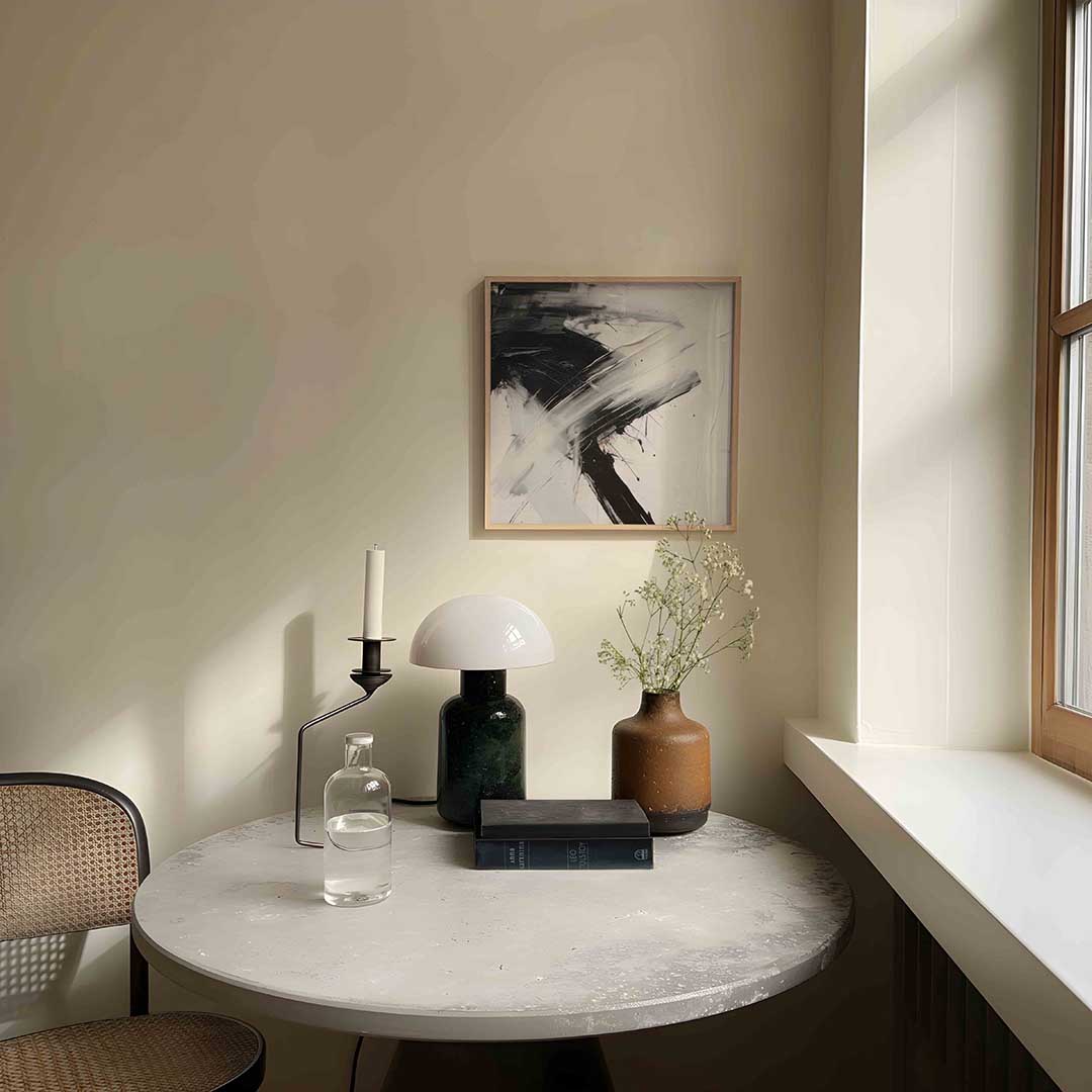 Abstracte zwart wit Poster
